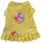 Bright Yellow Easter Bunny T Shirt Dress