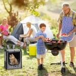 Backpack with Bracket Carrying Birds- Lightweight Backpack- Suitable Parrot Large Portable Bird and Travel Bags- Transparent Breathable Travel Cage Pets